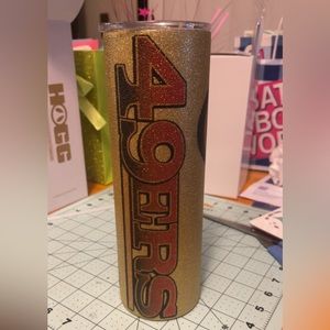 30 oz tumbler football hot/cold